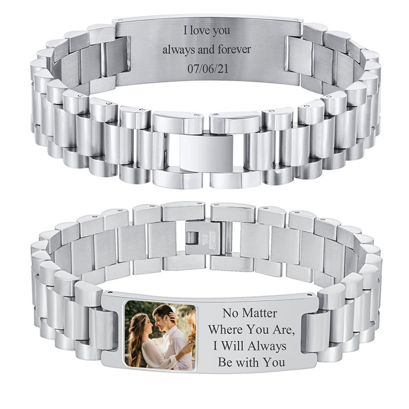 Jewellery Watch - Bransoletka na zegarek ze stali nierdzewnej