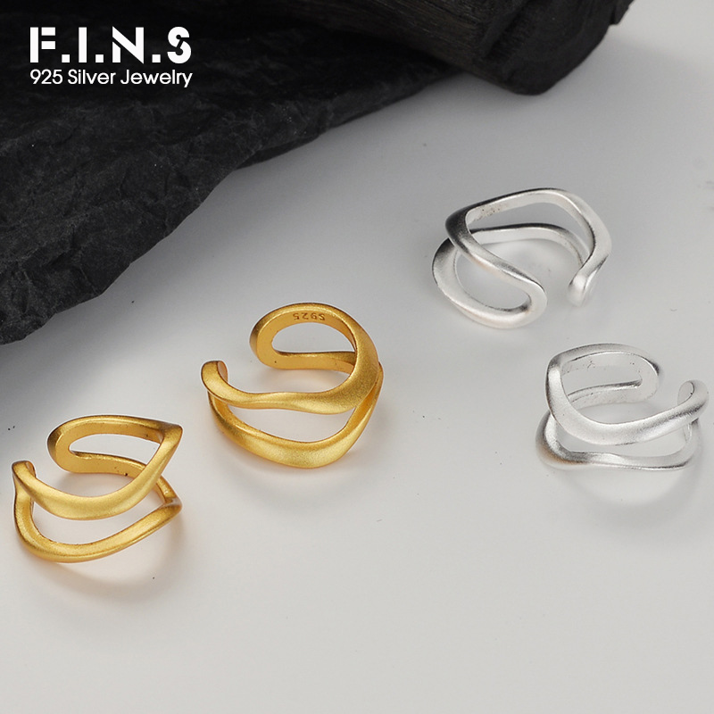 Ear Cuff No Piercing - F.I.N.S 1 szt. Oryginalne, nieregularne kolczyki