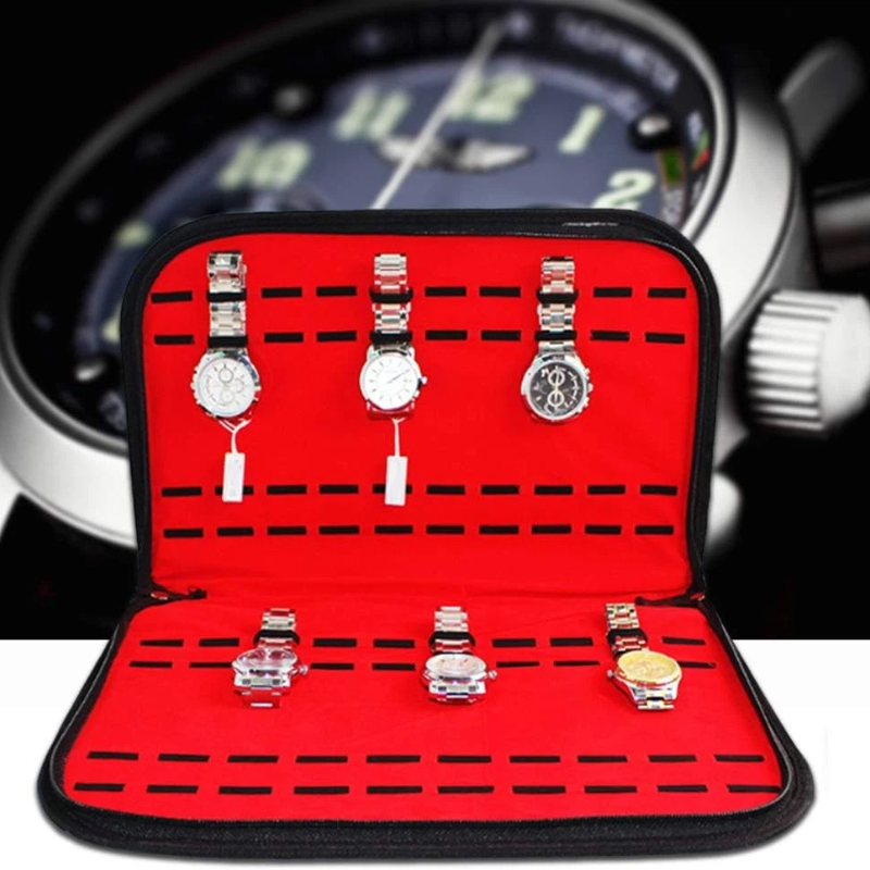 Jewelry Box With Watches - Torba na 20 zegarków, wygodna podróżna