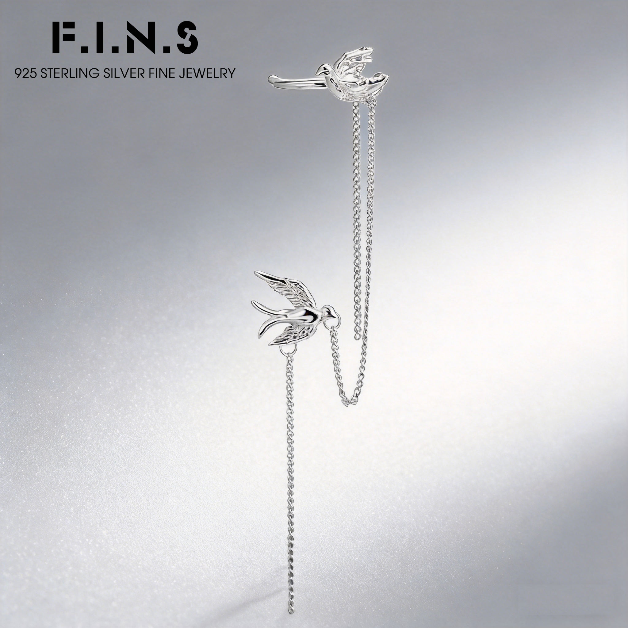 Ear Cuff No Piercing - Kolczyki na chrząstkę ucha w kształcie