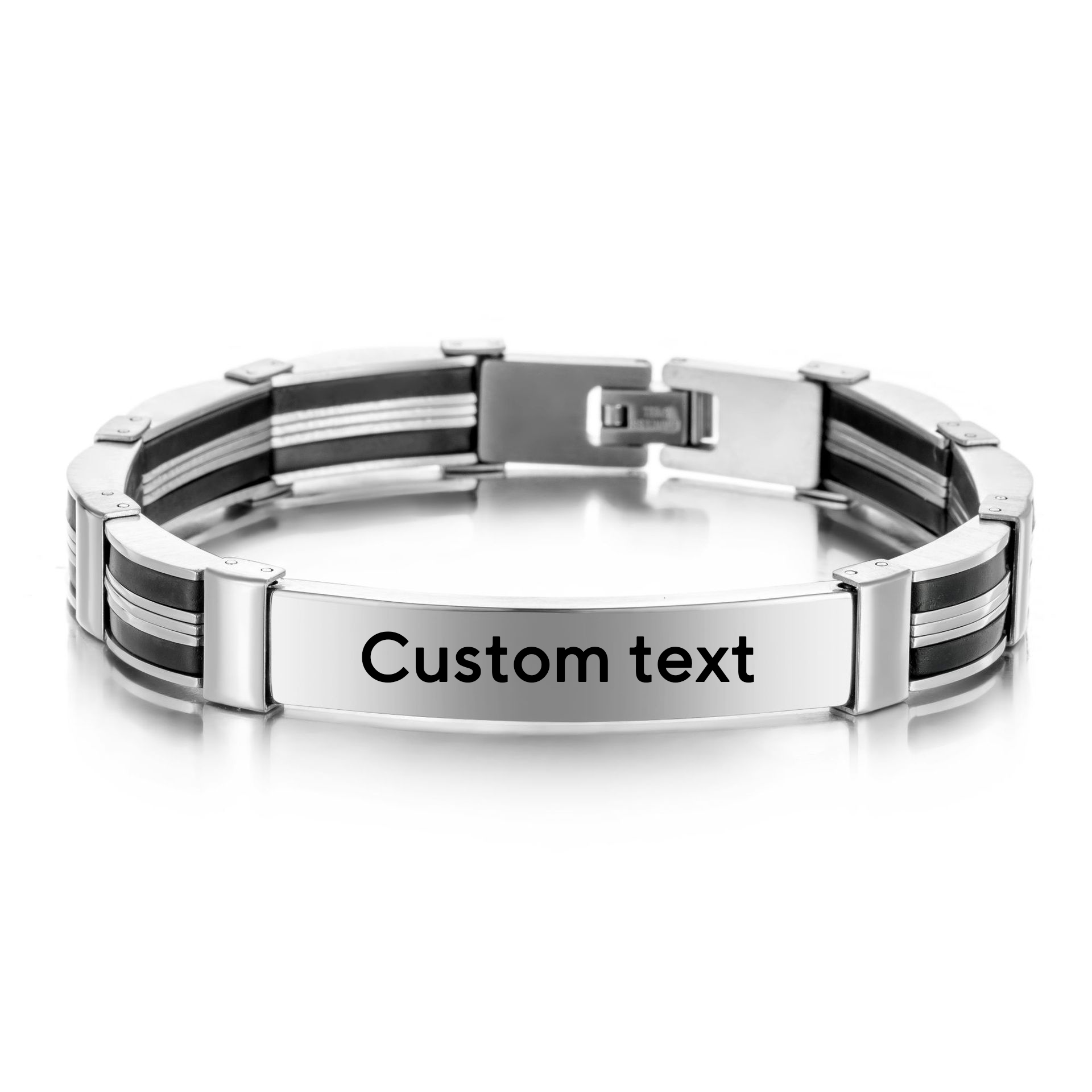 Jewelry Watches For Men - Punkowa Bransoletka Męska ze Stali Nierdzewnej