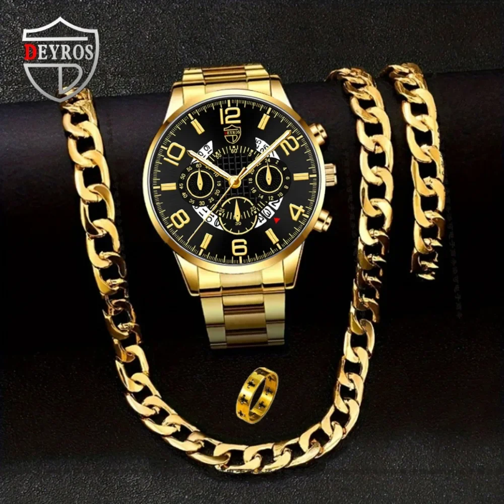 Best Jewelry Watches - 4 sztuk/zestaw męski zegarek na co