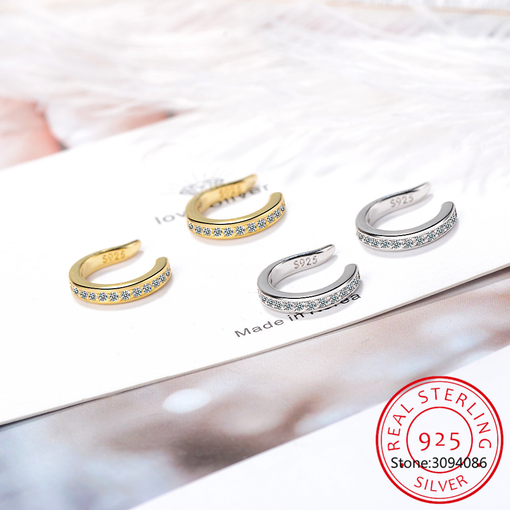 Klipsy na ucho z moissanitem z – Ear Cuff No Piercing recenzja i cena