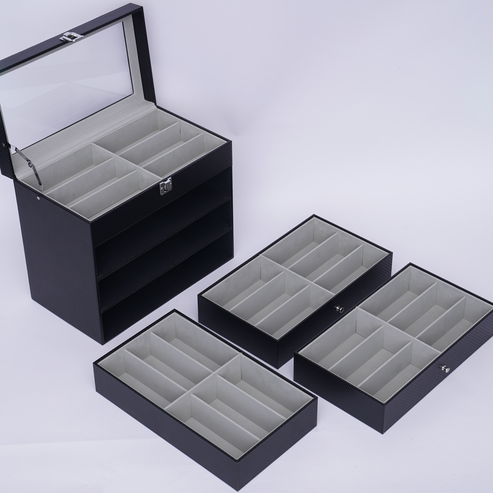 Pudełko na okulary, organizer  – Jewelry Box With Watches recenzja i cena