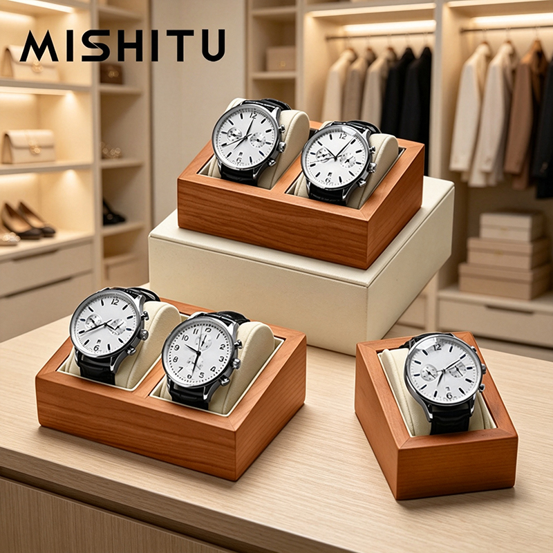 MISHITU Solidne Drewniane Pude – Jewelry Box With Watches recenzja i cena