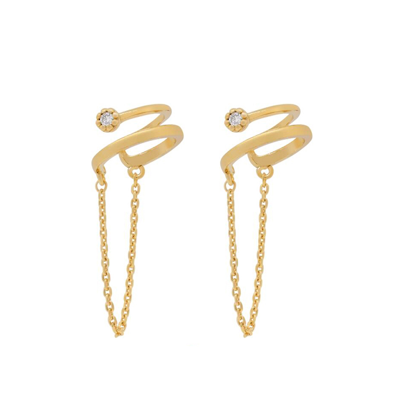 KEYOUNUO złoty wypełniony sreb – Ear Cuff No Piercing recenzja i cena
