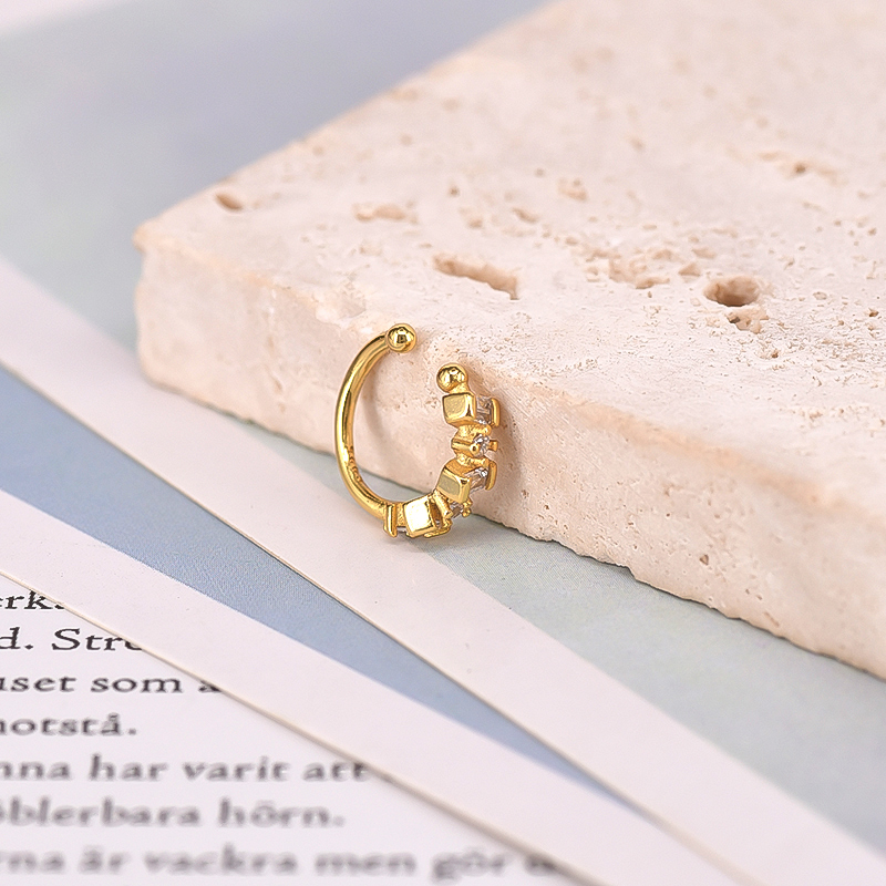 24k pozłacane srebrne nieregul – Ear Cuff No Piercing recenzja i cena