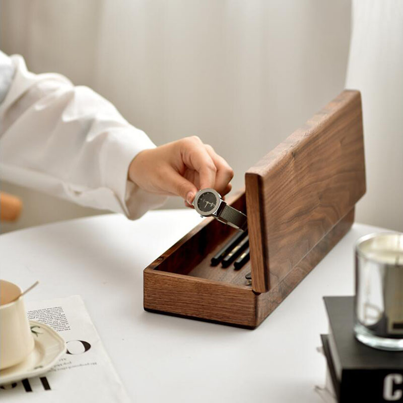 Pudełko na biurko z drewna orz – Jewelry Box With Watches recenzja i cena