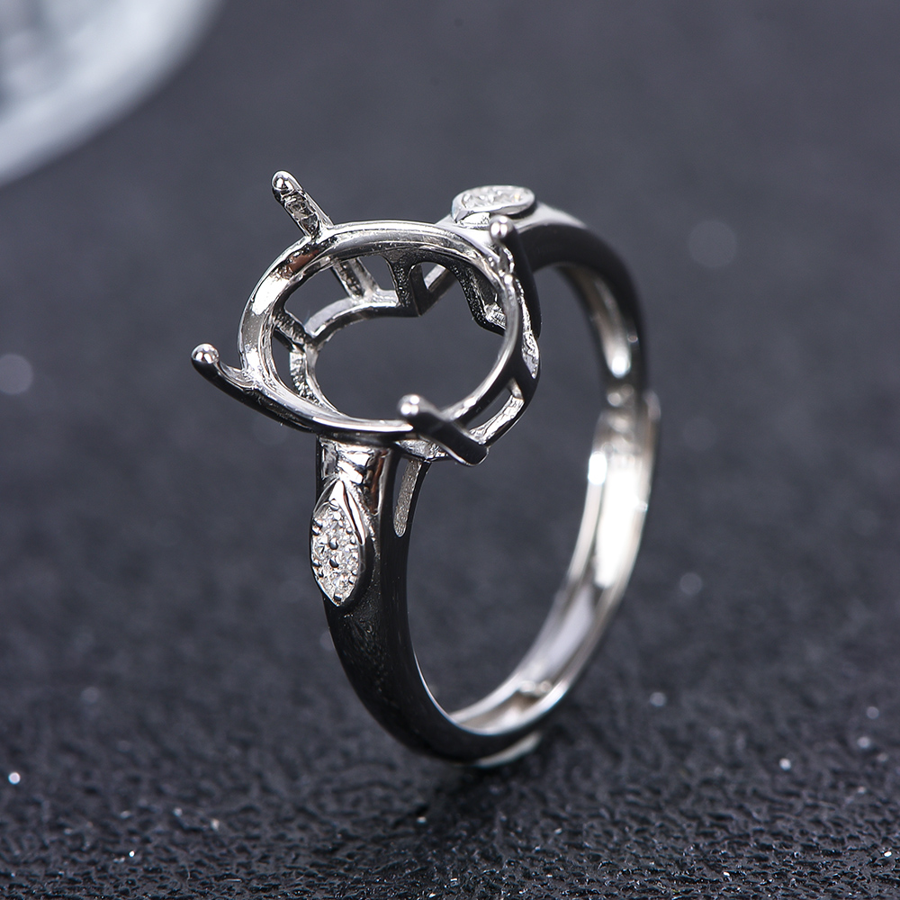 5x7-12x16mm Pierścionek pusty  – Sterling Silver Ring recenzja i cena