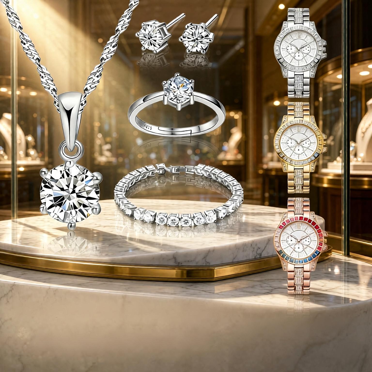 Luksusowy zestaw biżuterii z g – Best Jewelry Watches Women recenzja i cena