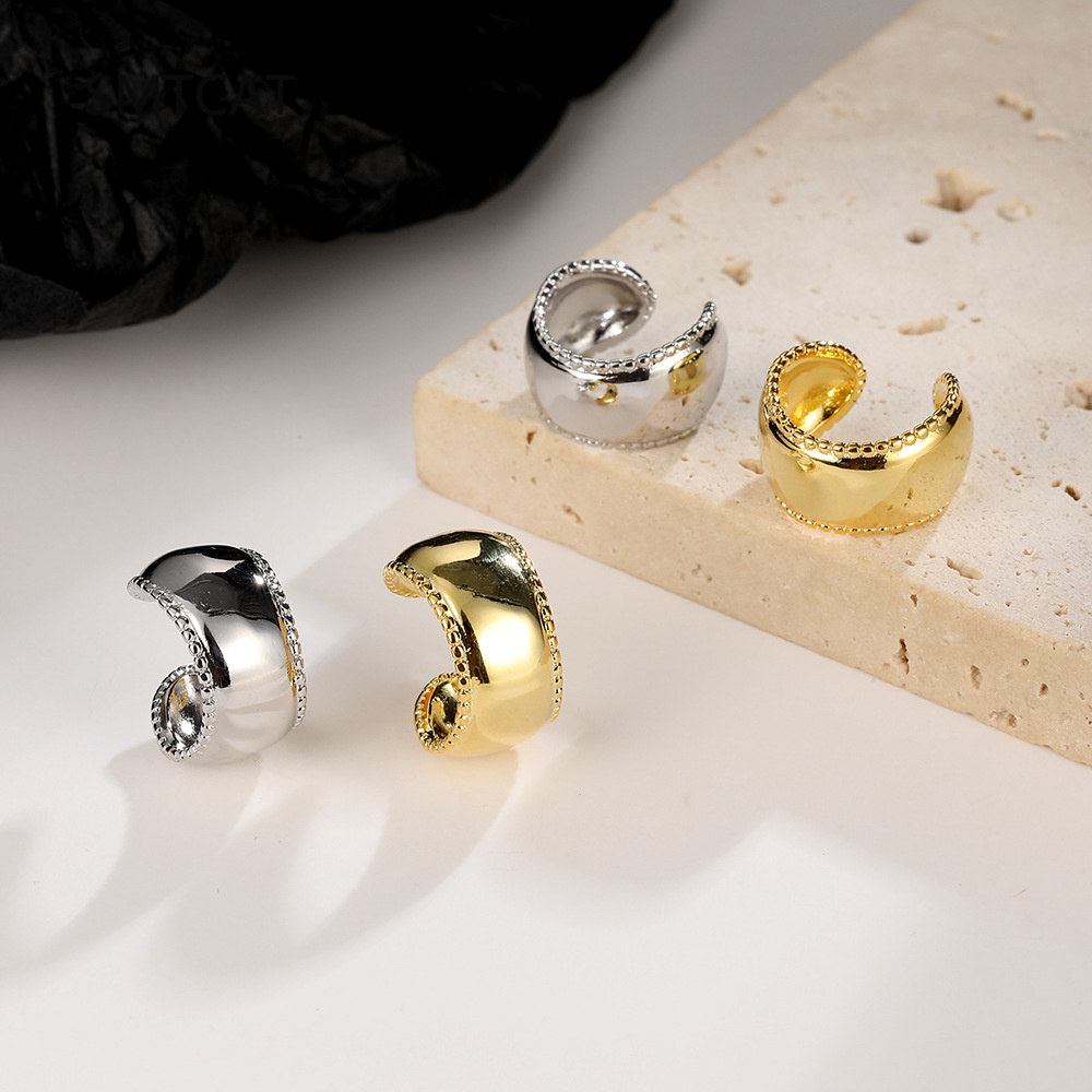 Srebrne kolczyki nausznice z s – Ear Cuff No Piercing recenzja i cena