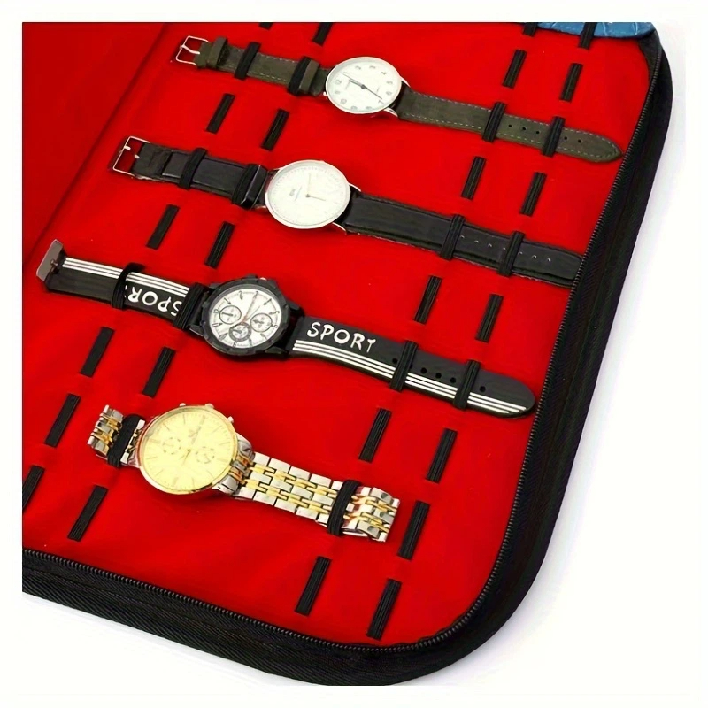 Torba na 20 zegarków, wygodna  – Jewelry Box With Watches recenzja i cena