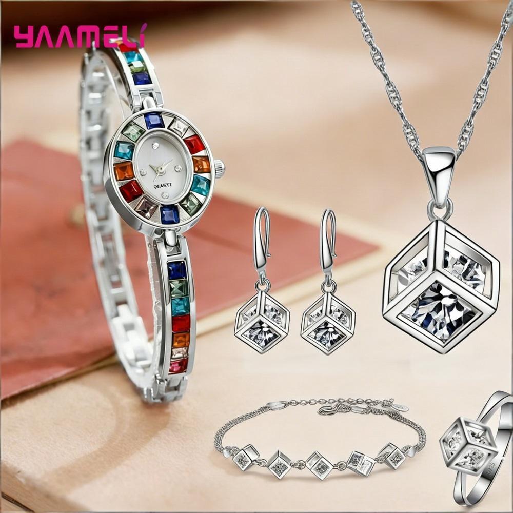 Luksusowy zestaw biżuterii ze  – Best Jewelry Watches Women recenzja i cena