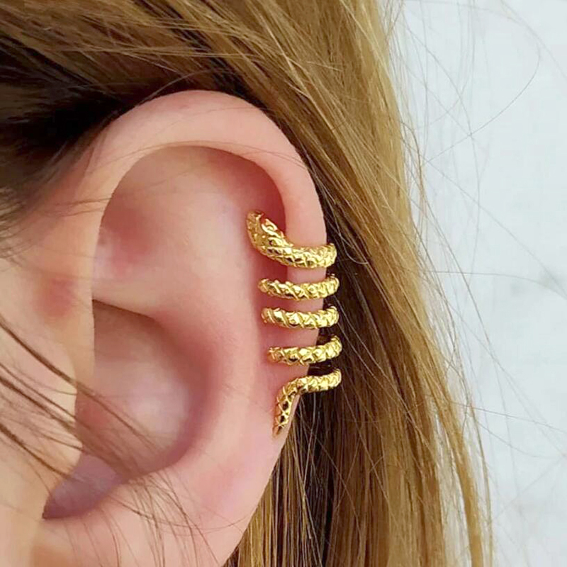 1PC Plated 24K Gold Vintage Cr – Ear Cuff No Piercing recenzja i cena